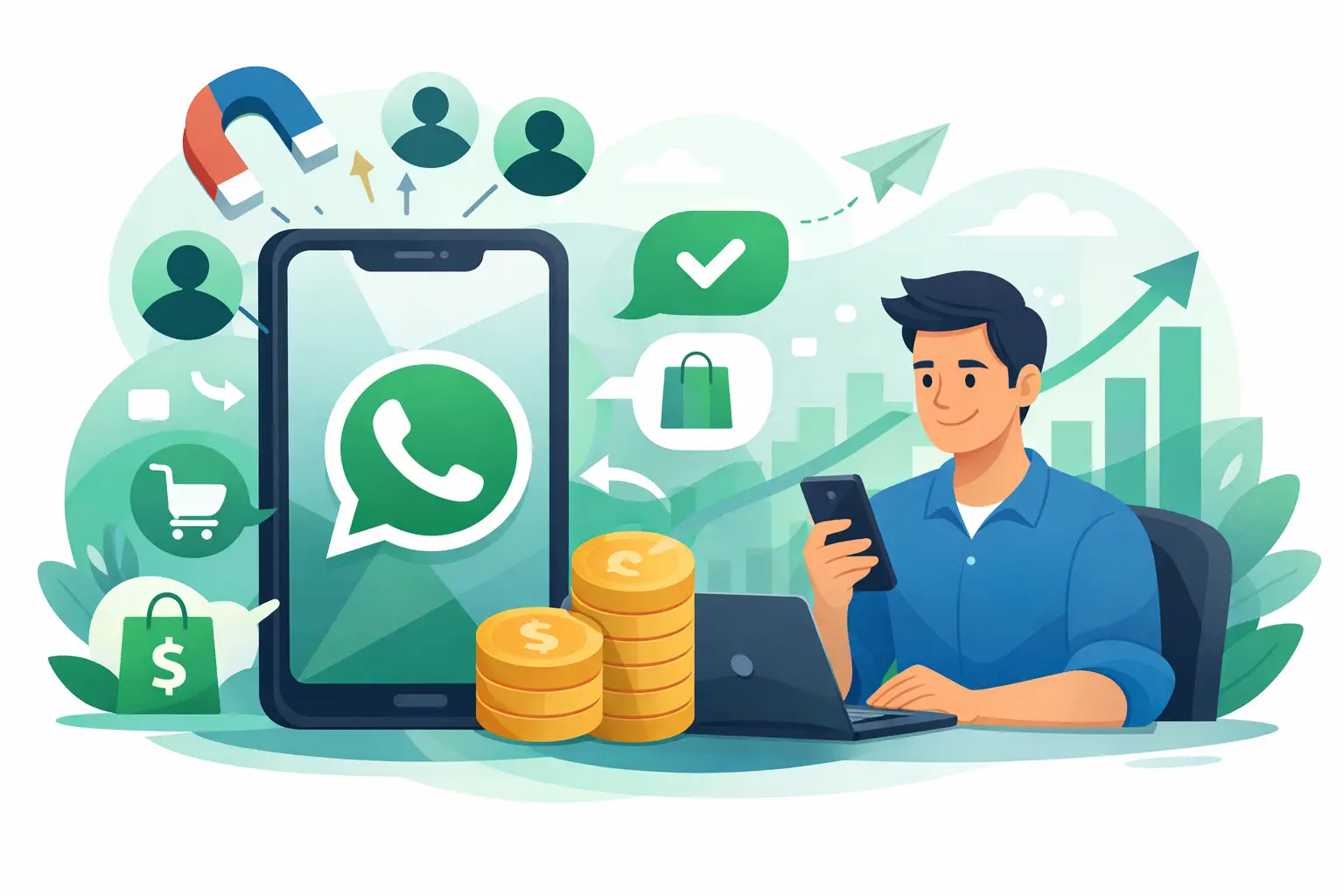 Geração de leads por WhatsApp que vende